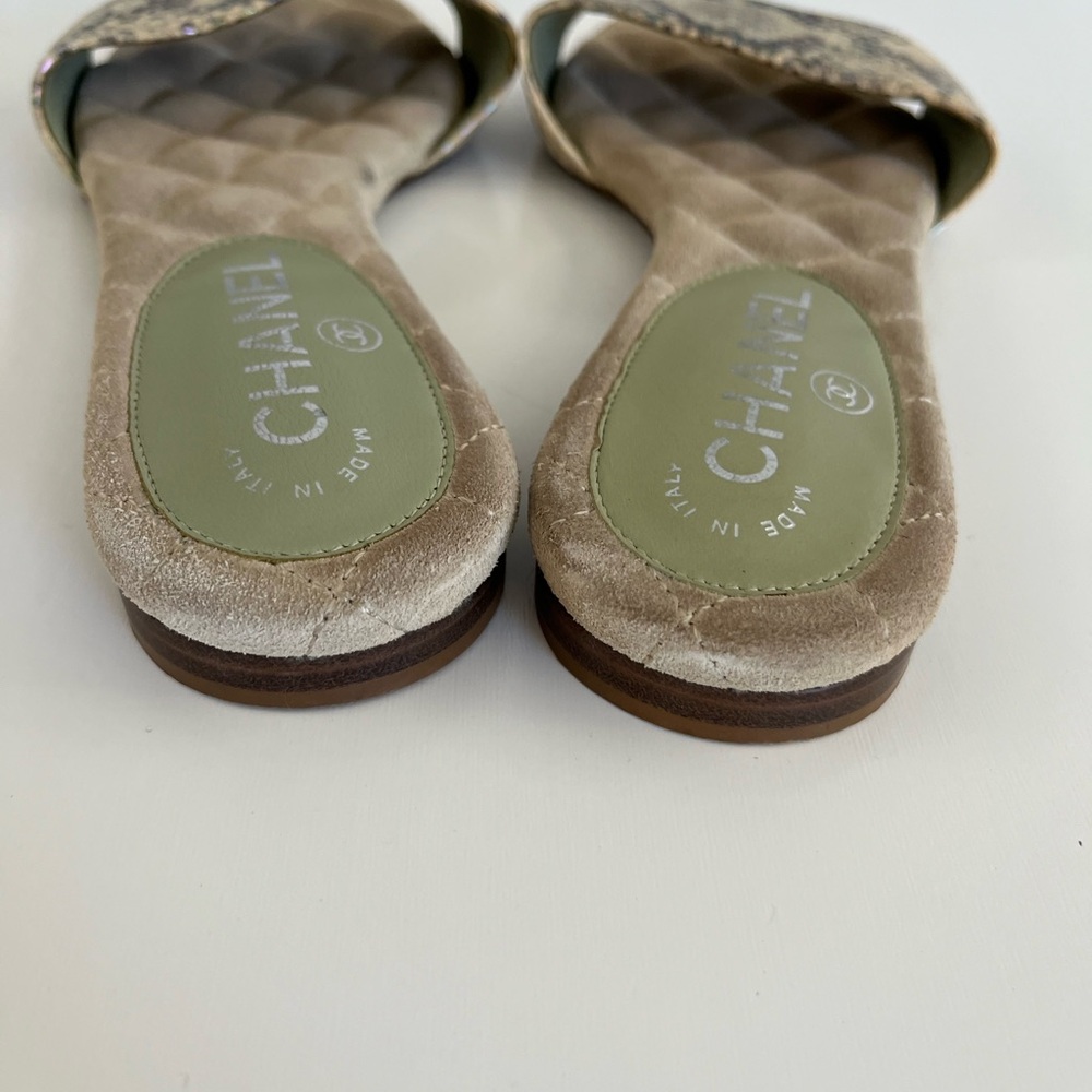 Auth CHANEL Sandals (Missing CC Charms) - Picture 6 of 9